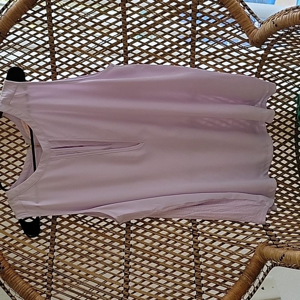 Long sleeveless Lavendar Tunic top